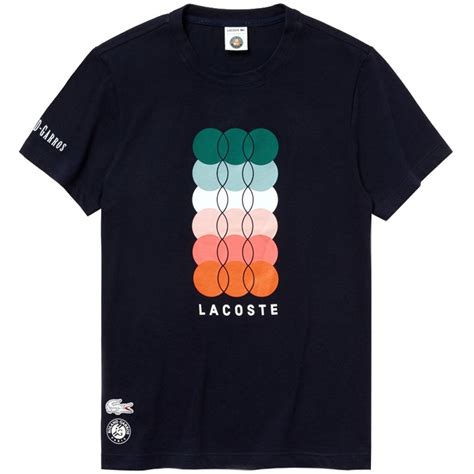 Lacoste Tennis Ball Logo Men's Tennis Tee Navy