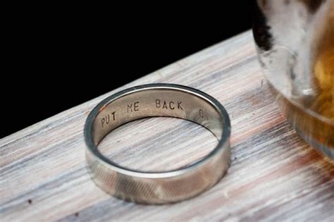 Post your Funny Engraving Ideas for Wedding ring: