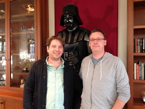 POTD: 'Star Wars' Collaborators Gareth Edwards And Gary Whitta Meet Darth Vader