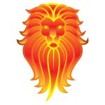 Chromatic Lion Face Tattoo 5 | Free SVG