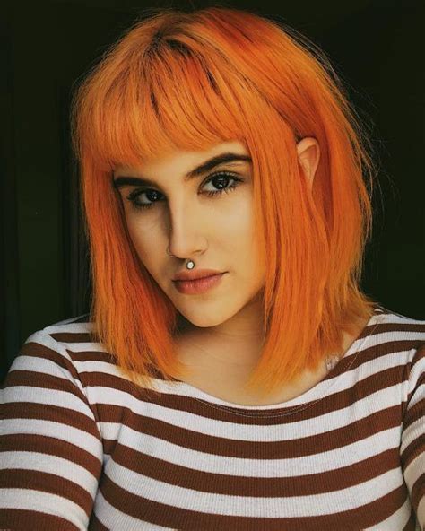 20 Stunning Orange Hair Color Examples in 2019 Orange Hair Bright, Copper Orange Hair, Orange To ...