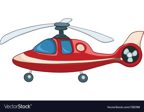 Cartoon helicopter Royalty Free Vector Image - VectorStock