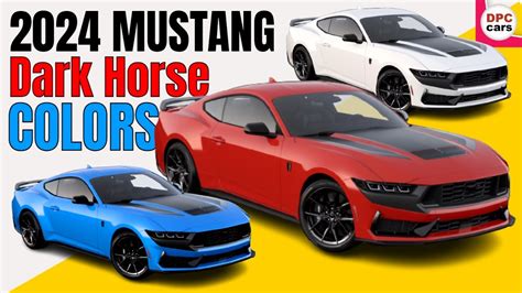 2024 Ford Mustang Dark Horse Starting Price and Colors - YouTube