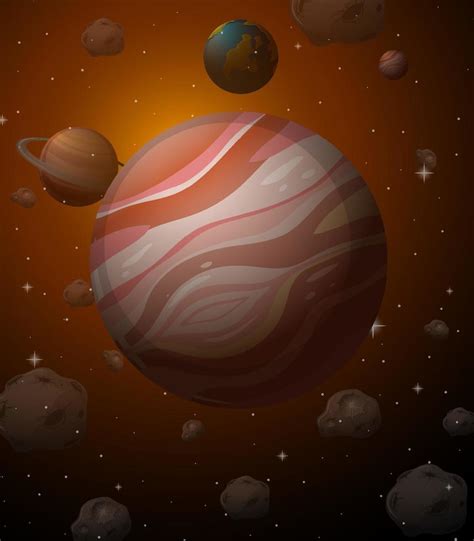 Venus planet on space background 6155516 Vector Art at Vecteezy