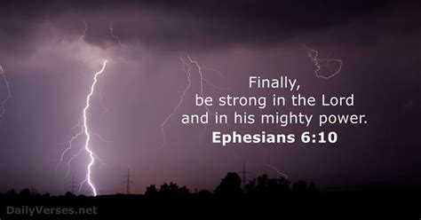 Ephesians 6:10 - Bible verse - DailyVerses.net