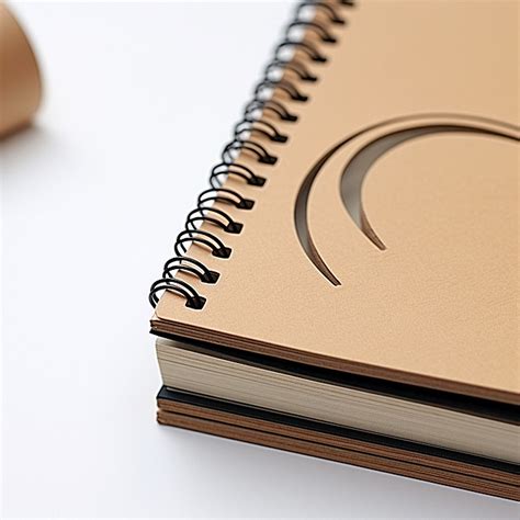 A Spiral Notebook With Multiple Spirals With Leather Covers Background, Note, Study, Spring ...