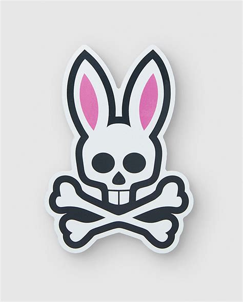 5" BUNNY LOGO STICKER - STICKER2 | Bunny logo, Psycho bunny, Logo sticker