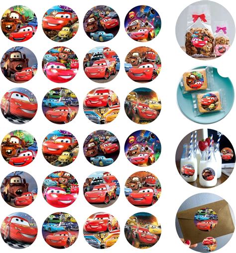 Amazon.com: 120pcs Lightning McQueen Stickers for Kids, Cars Themed ...