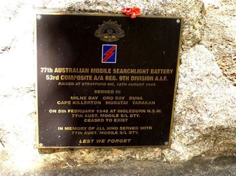 77th Australian Mobile Searchlight Battery | Monument Australia