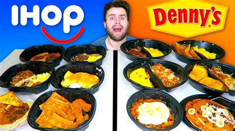 IHOP BREAKFAST vs. DENNY'S BREAKFAST - Restaurant Taste Test! - YouTube