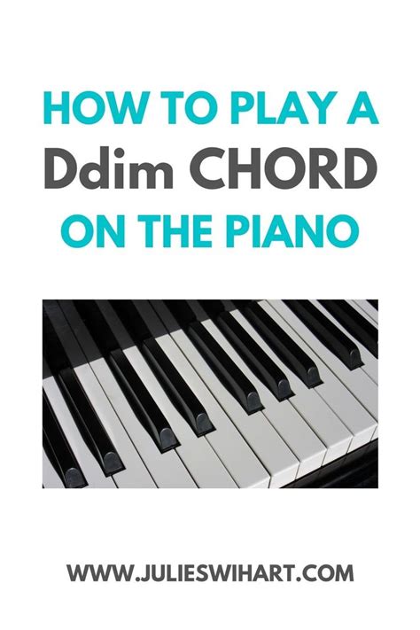 How to Play a Ddim Chord on the Piano | Piano, Learn piano chords ...