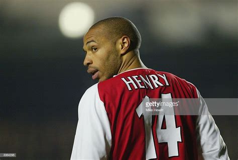 Thierry Henry of Arsenal looks back during the UEFA Champions League ...