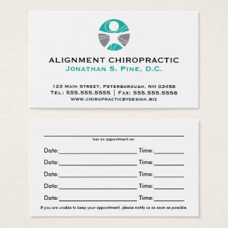 Chiropractic Business Cards & Templates | Zazzle