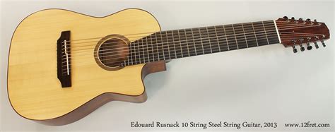 2013 Edward Rusnack 10 String Steel String Guitar | www.12fret.com