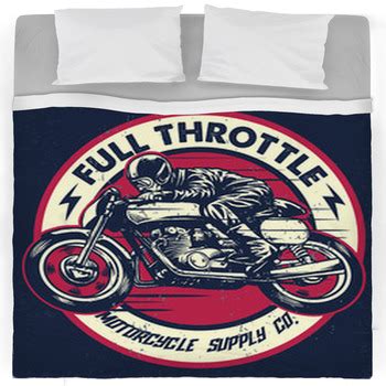 Motorcycle Comforters, Duvets, Sheets & Sets | Custom