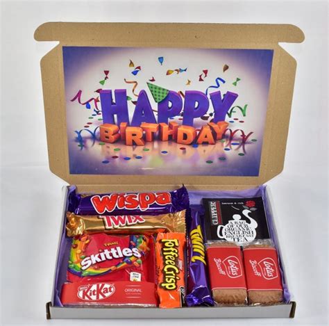 Happy Birthday Gift Hamper Chocolate Hamper Selection | Etsy UK