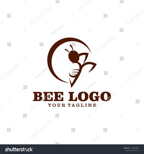 Creative Bee Logo Design Stock Vector (Royalty Free) 1140520046 ...