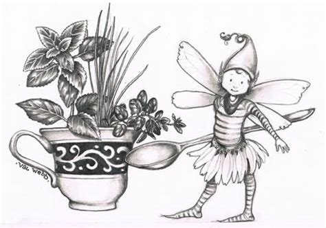 Fairy Garden Drawing at PaintingValley.com | Explore collection of ...