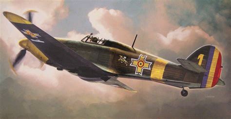 Hawker Hurricane Mk I Romanian Air Force (T. Hoshino, Hasegawa box art) Aircraft Painting ...