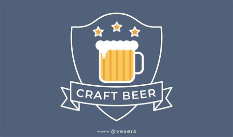 Craft Beer Logo Badge Design Vector Download