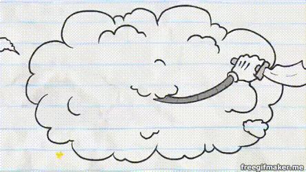 Cartoon Fight Cloud Gif