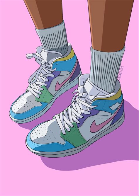 Air Jordan pastel illustration | Sfondi vintage, Disegni di scarpe ...