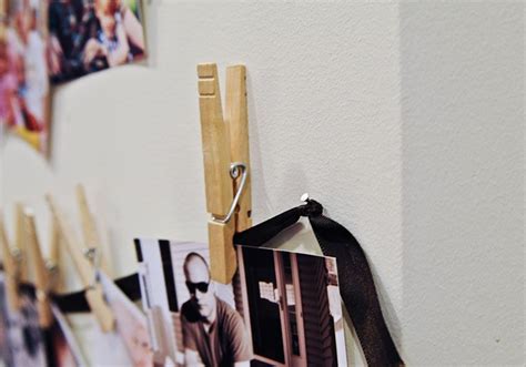 clothespin photo display | Clothes pin crafts, Photo displays, Clothes pins