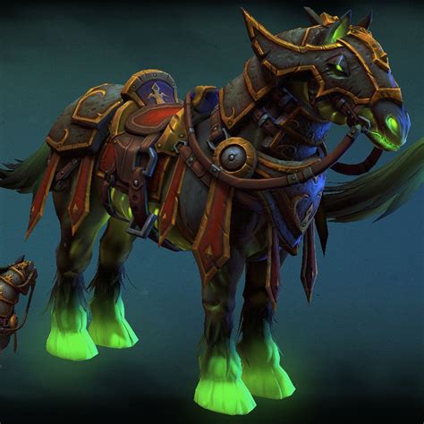 Mount for Headless Horseman boss (originally from World of Warcraft). Model done for Heroes of ...