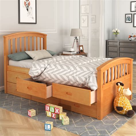 Kids Wooden Bed | bioky.es