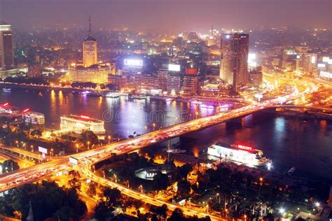 Aerial view of egypt cairo night. Skyline of cairo from cairo tower at night in , #AFFILIATE, # ...