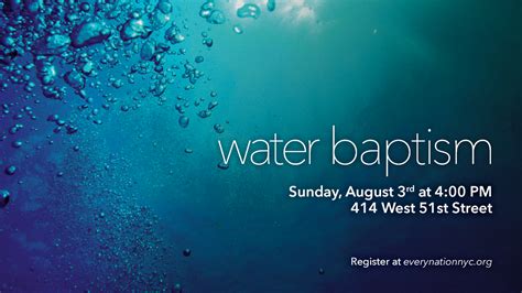 Water-Baptism | - Every Nation Church, New York