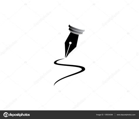 Feather pen Logo Vector Stock Vector Image by ©elaelo #135034364