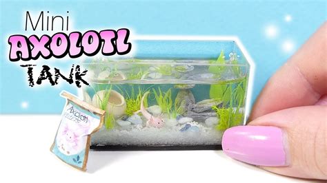 How To Mini Axolotl Tank Tutorial. DIY Miniature Aquarium