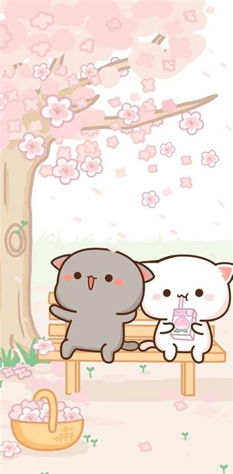 Kawaii cat wallpaper by Ch0uka - Download on ZEDGE™ | 976c | Iphone wallpaper kawaii, Kawaii ...