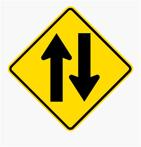 Two Way Traffic Symbolised With Arrows Road Signs Uss - vrogue.co