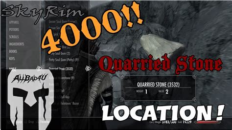 4000 Quarried Stone mine location - Skyrim - YouTube