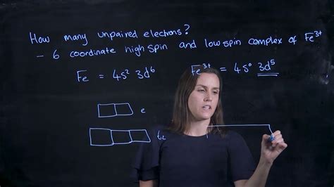 high-spin and low-spin transition metal complex example - YouTube