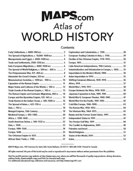 World History Atlas | Maps.com.com