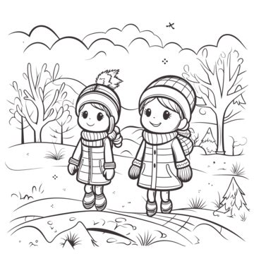 Winter Season Drawing