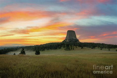 Devils Tower Sunrise Photograph by Michael Ver Sprill - Pixels