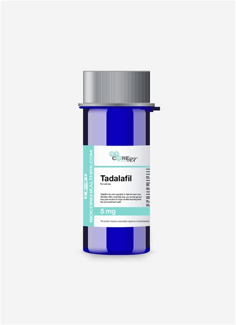 Tadalafil (30) 5mg tablets - Peptides Online | BioCore Health RX