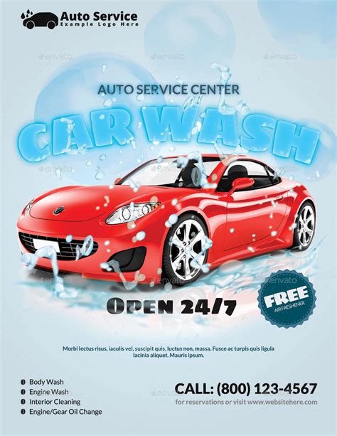 Car Wash Flyer - 18+ Examples, Illustrator, Design, Word, Pages, Photoshop, Publisher