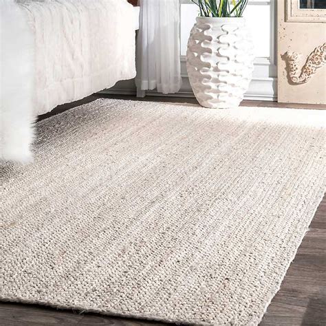 White Reno Woven Area Rug, 3x5 | Kirklands Home