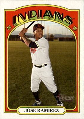 Jose Ramirez 2021 Topps Heritage Card #297 | eBay