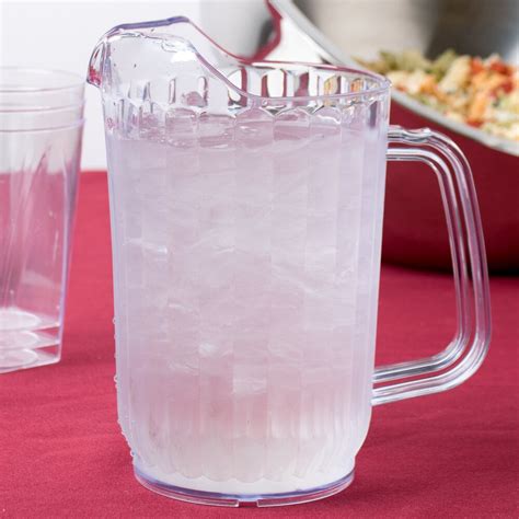 Choice 32 oz. Clear SAN Plastic Beverage Pitcher