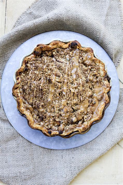 Salted Caramel Apple Pie with Streusel Topping | A Bountiful Kitchen