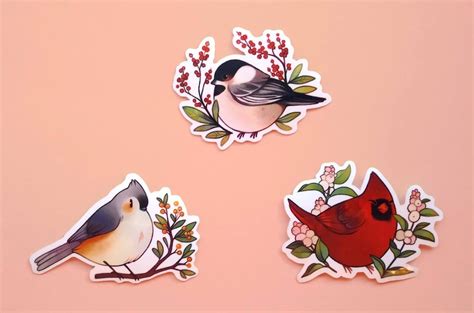 14 Adorable Bird Stickers You Can Buy On Etsy - Birds and Blooms