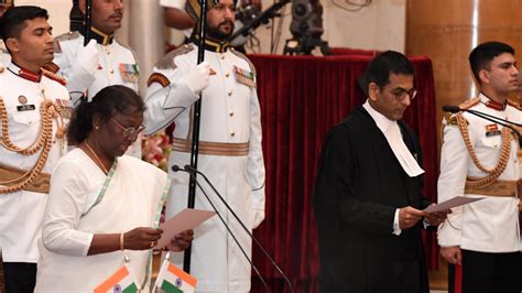 Justice DY Chandrachud takes oath as 50th Chief Justice of India - The ...