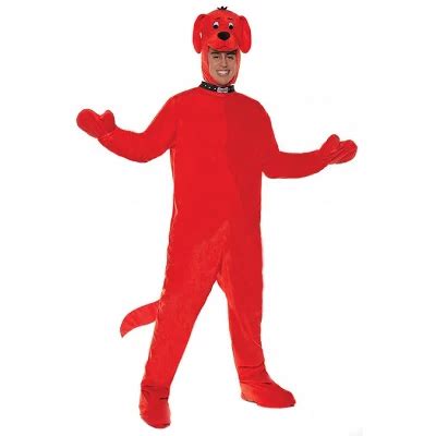 Clifford Clifford The Big Red Dog Jumsuit Adult Costume, One Size : Target