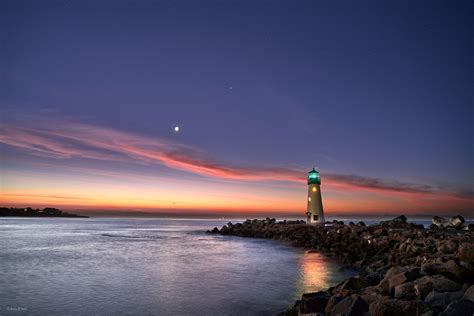 Walton Lighthouse, guarding the entrance to SANTA Cruz Harbor - | Santa ...